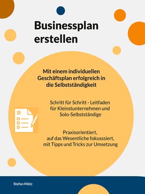cover image of Businessplan erstellen